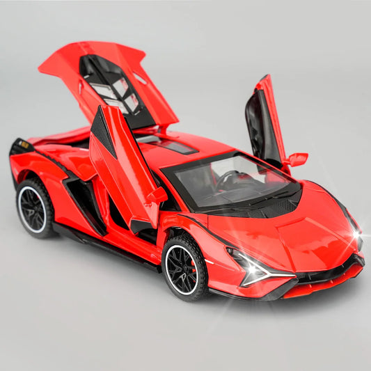 Diecast Alloy Supercar Model With Sound And Lights