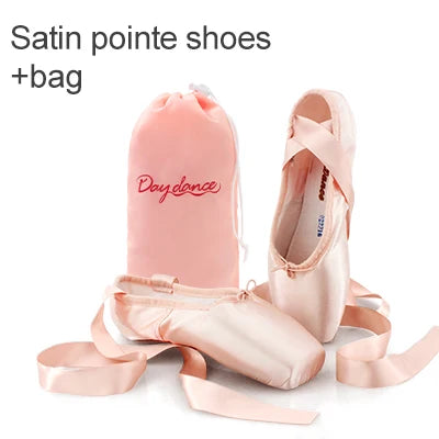 Daydance Satin Pointe Shoes For Ballet Practice Sessions